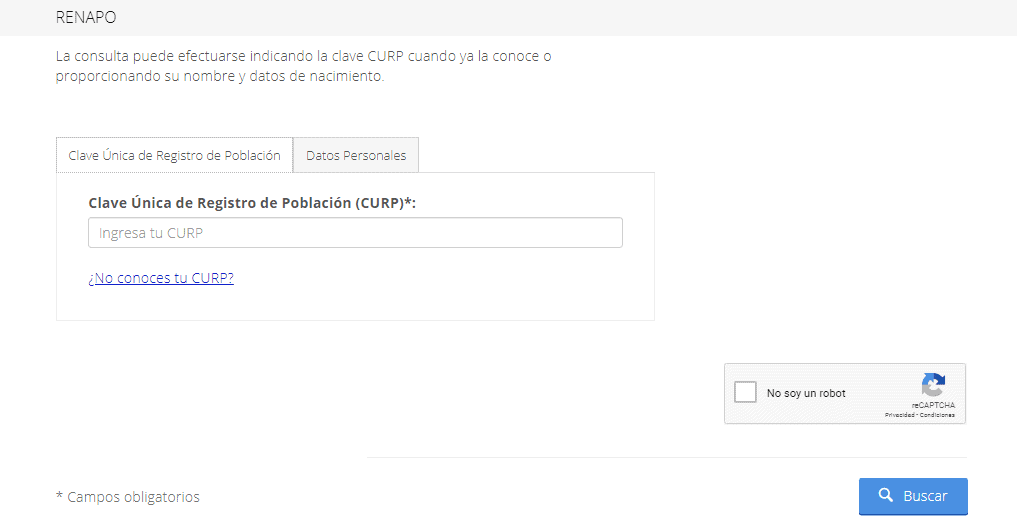 Como mi Actualizar CURP