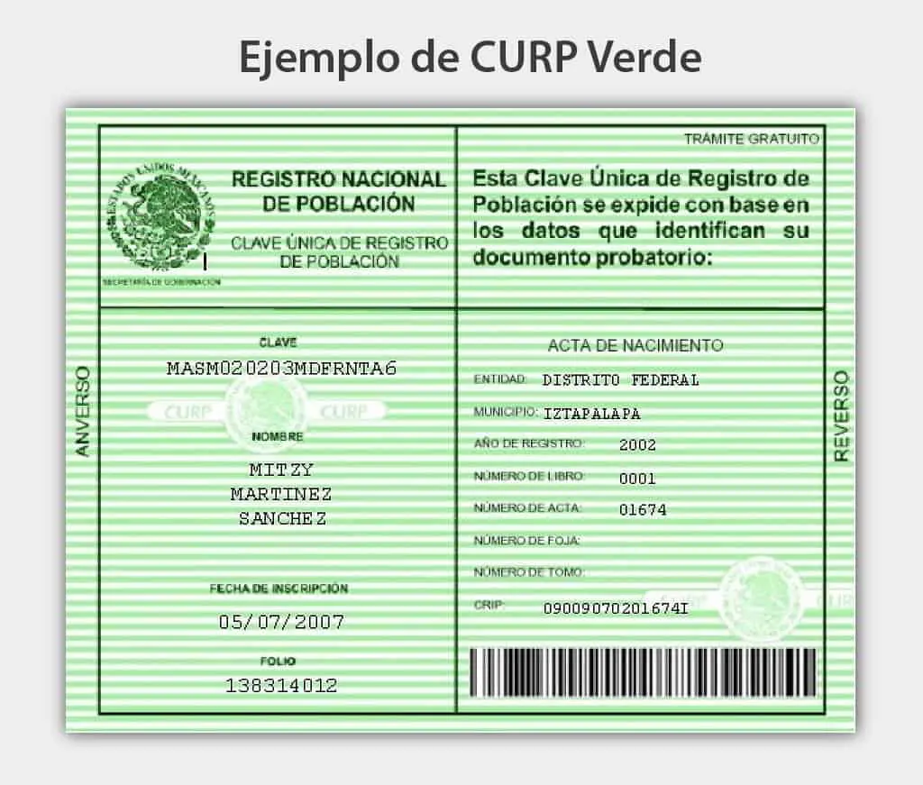 Ejemplos De Curp Conoce Aquí Los Tipos De Curp Y Formatos 5405