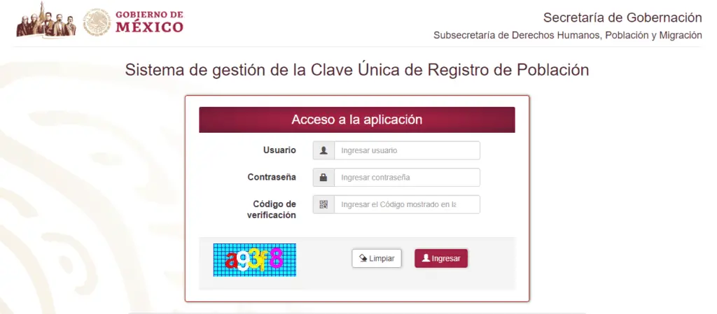 que es la ecurp